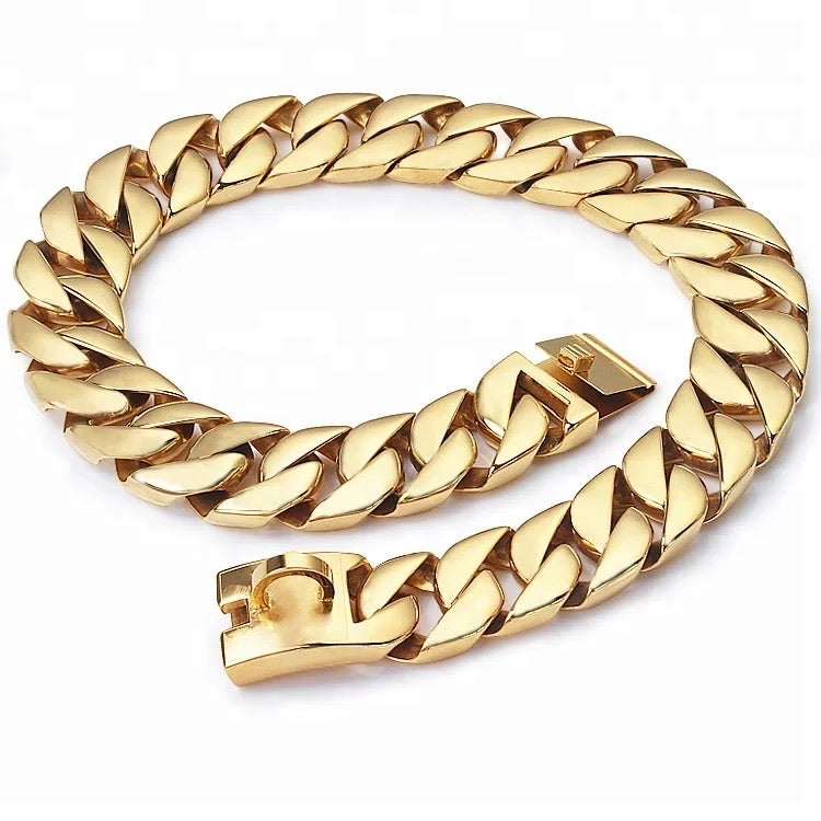 Cuban Link Chain and Leash