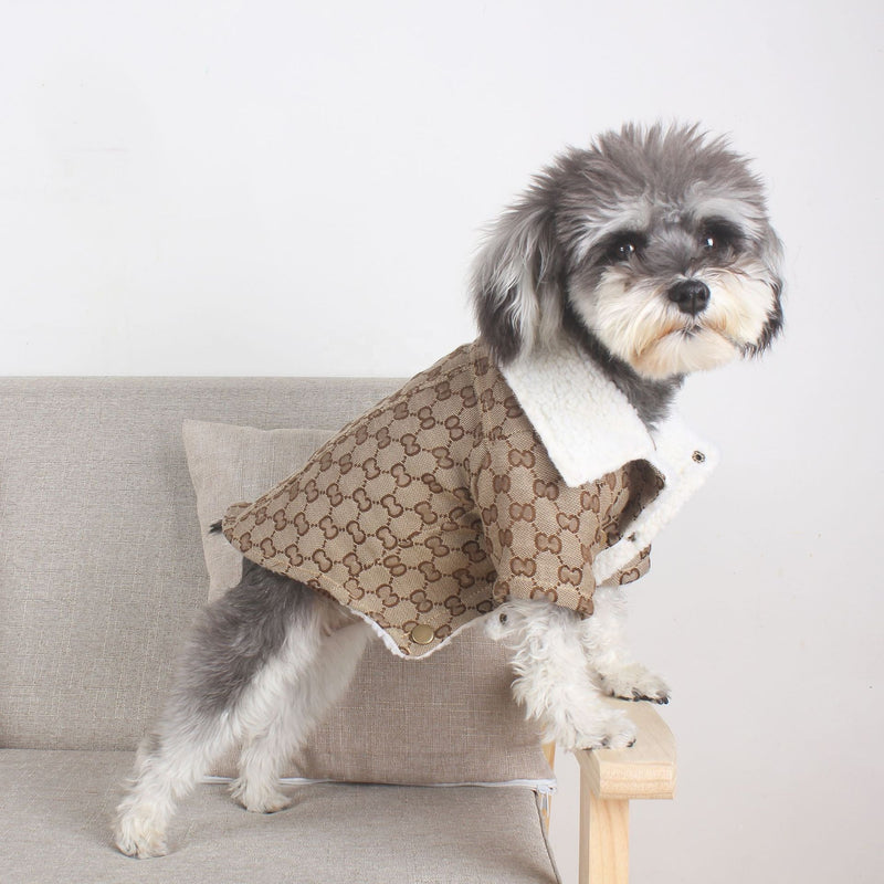 Shop the cool fashion designer Gucci dog winter coat at